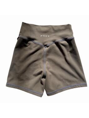 P’TULA PURELUXE Sculpt Steam Women’s Size M Brown High Waist V-Contour Back
